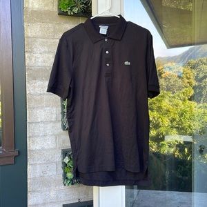 Lacoste Cotton Black Polo